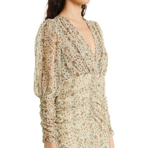 byTiMo Womens Size Small Floral Print V-Neck Long Sleeve Georgette Dress NWT - Picture 5 of 16